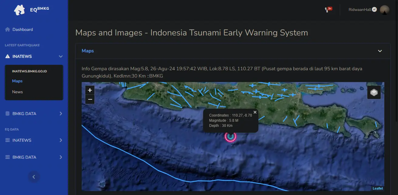 Tsunami & Quake Dashboard — image 2 of 2