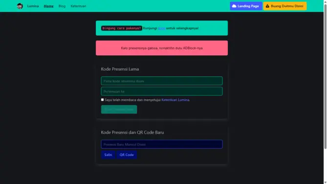 Lumina Attendance Saver