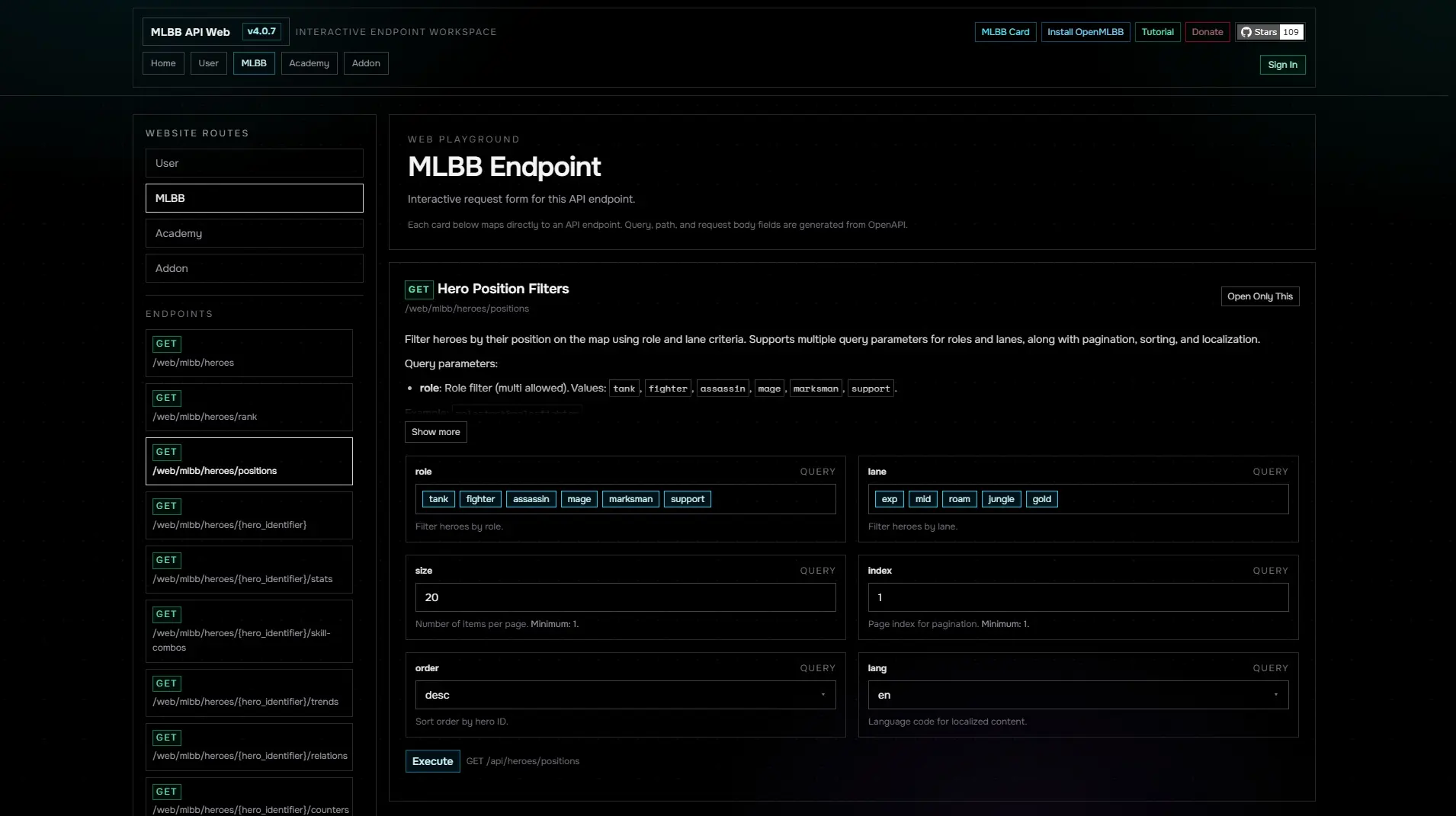 MLBB API & Web Platform — image 2 of 5
