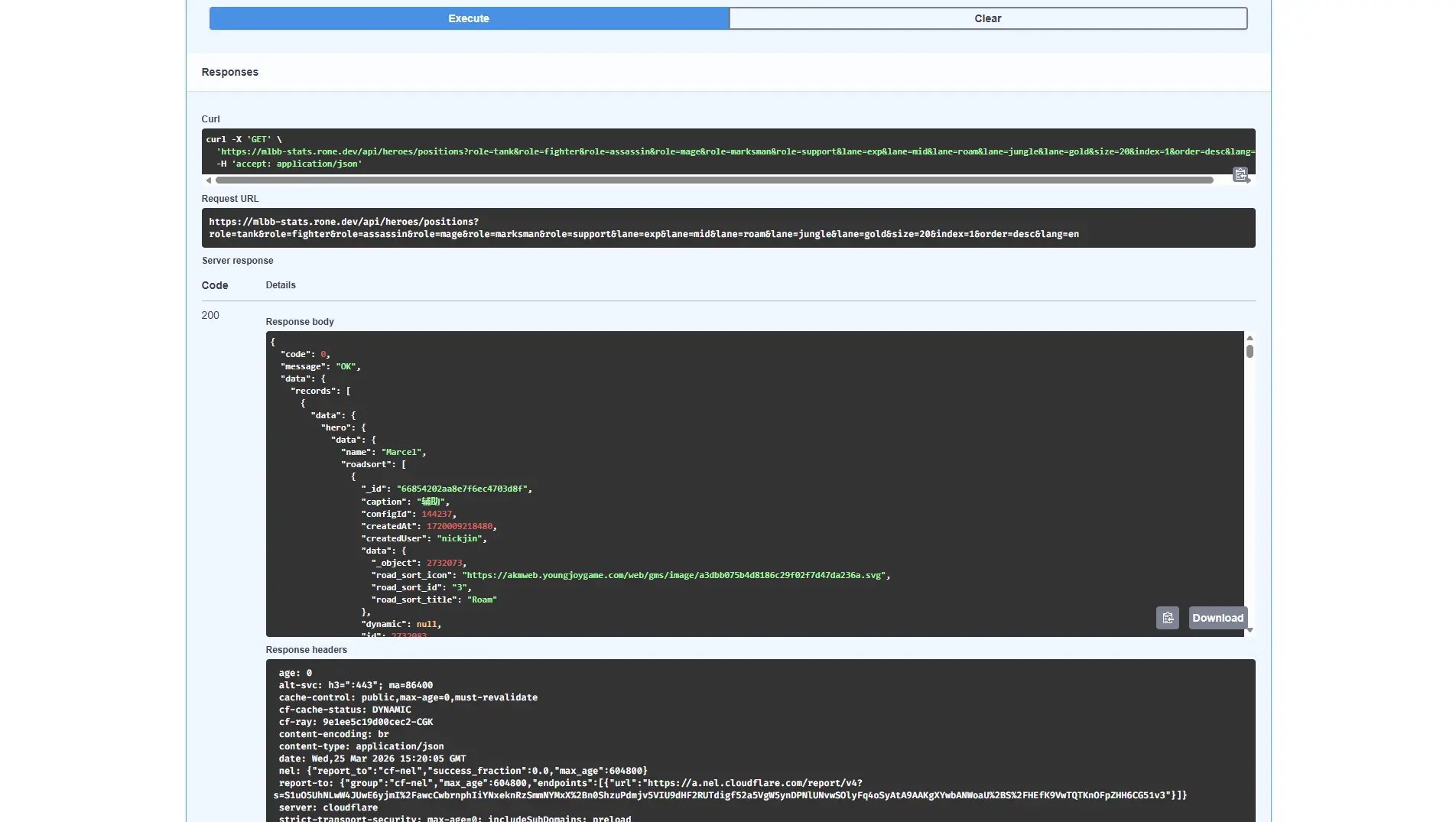 MLBB API & Web Platform — image 5 of 5