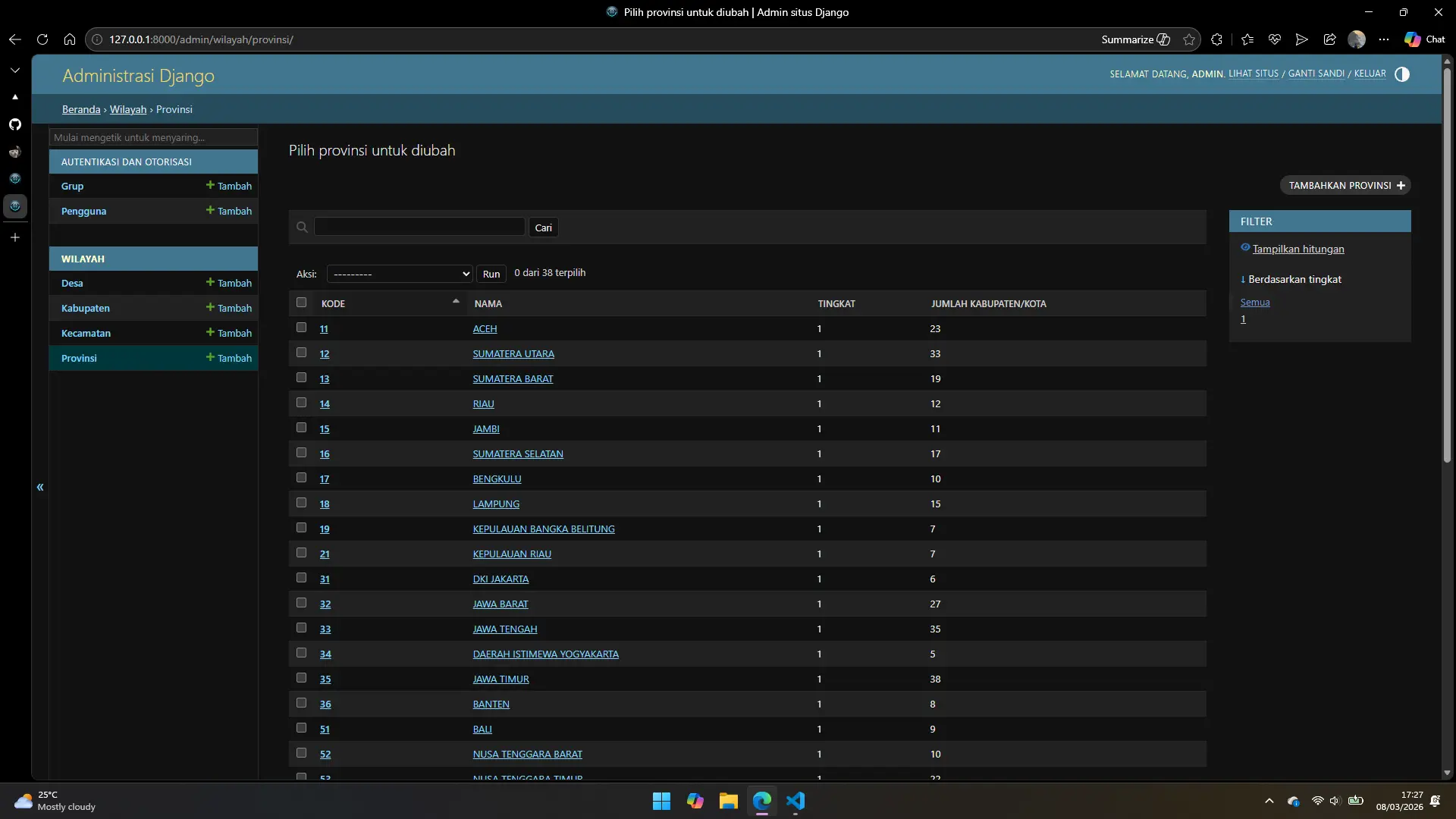 Wilayah Indonesia API — image 1 of 3