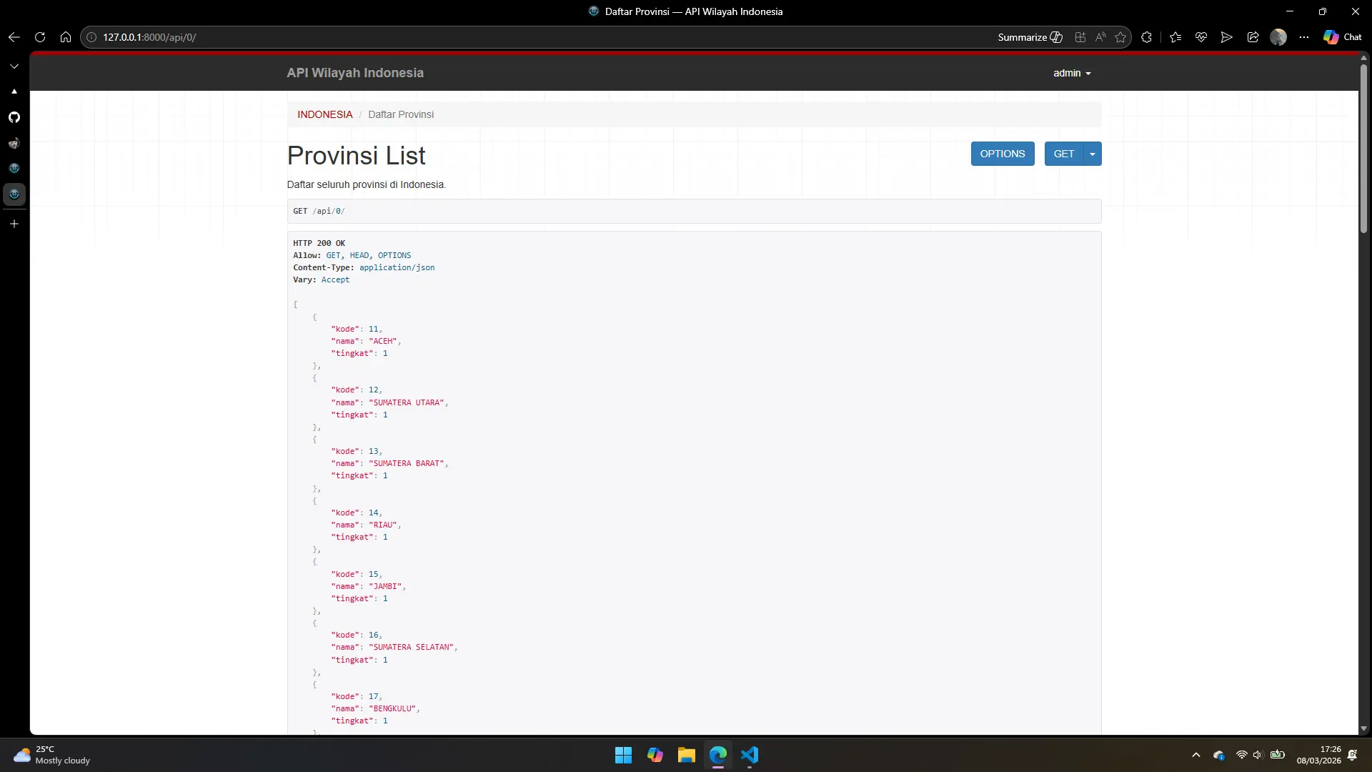 Wilayah Indonesia API — image 3 of 3